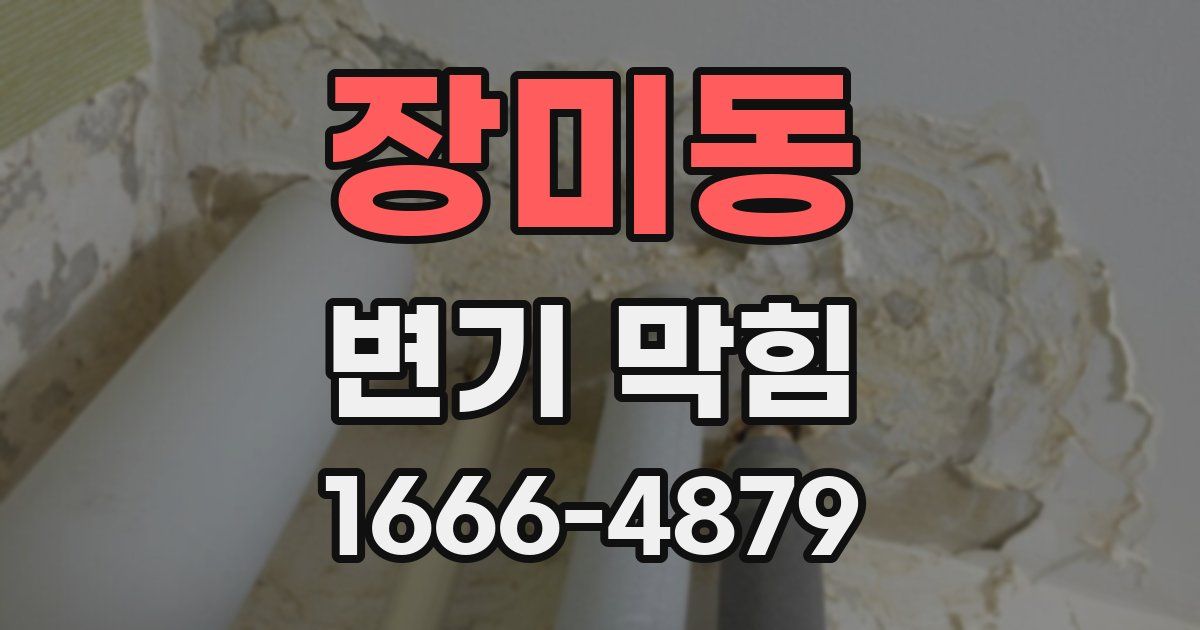 장미동 변기 막힘