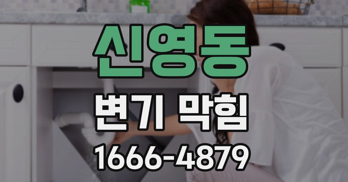 신영동 변기 막힘