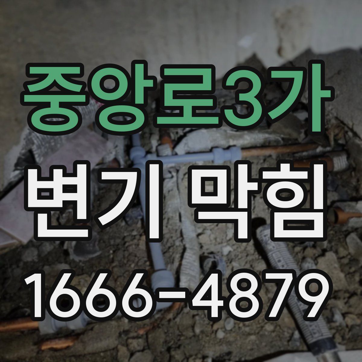 중앙로3가 변기 막힘