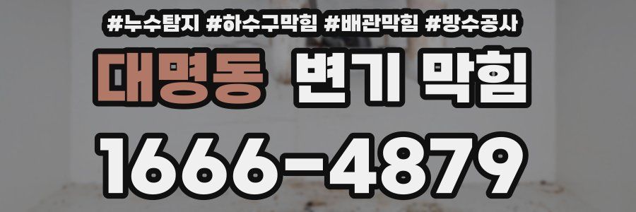 대명동 변기 막힘