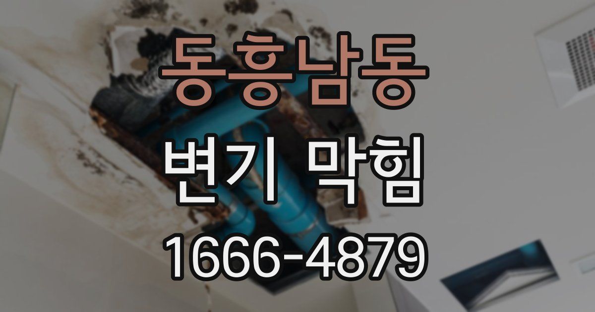 동흥남동 변기 막힘