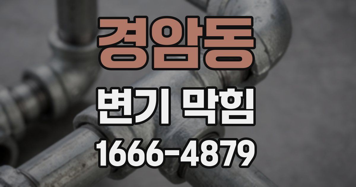 경암동 변기 막힘