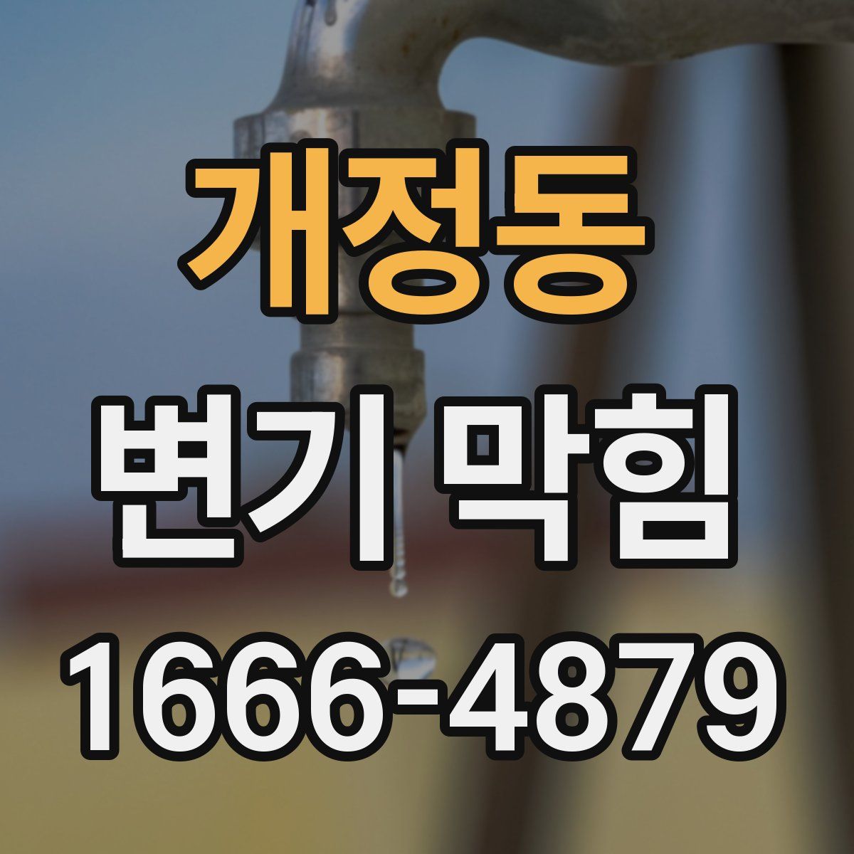 개정동 변기 막힘