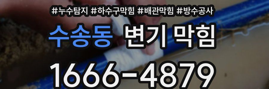 수송동 변기 막힘