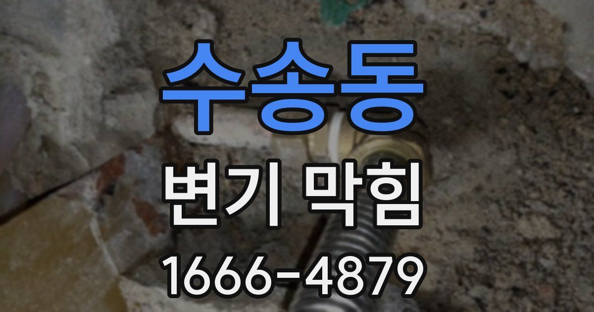 수송동 변기 막힘