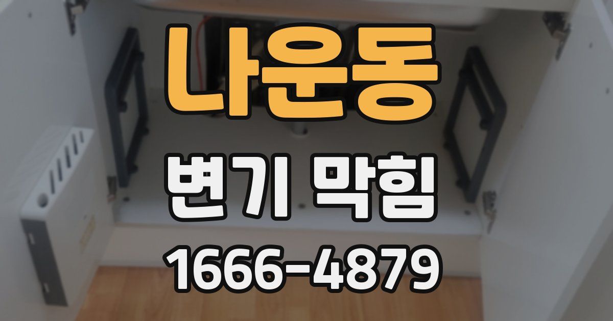나운동 변기 막힘
