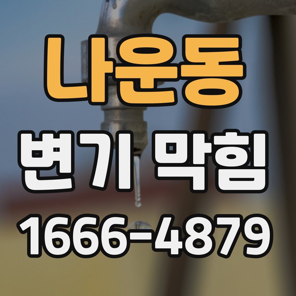 나운동 변기 막힘