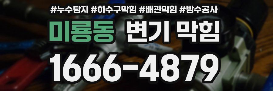 미룡동 변기 막힘