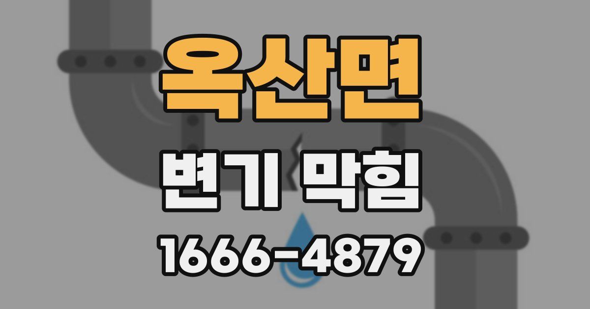 옥산면 변기 막힘