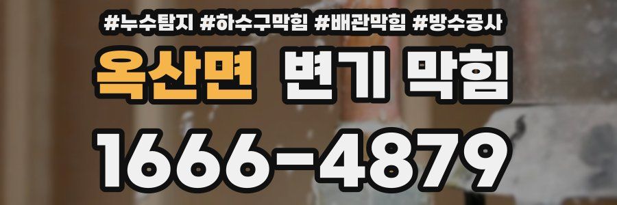 옥산면 변기 막힘