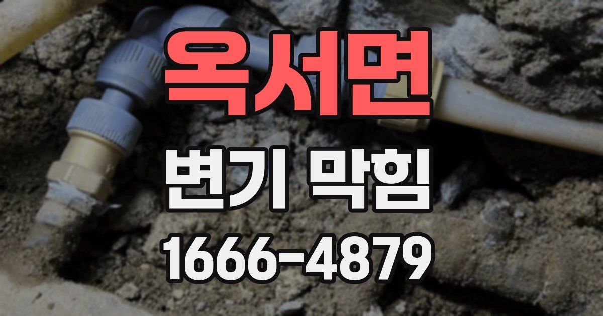 옥서면 변기 막힘