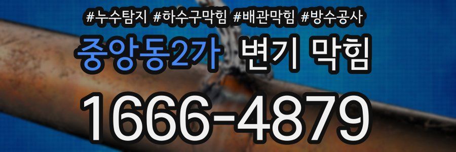 중앙동2가 변기 막힘