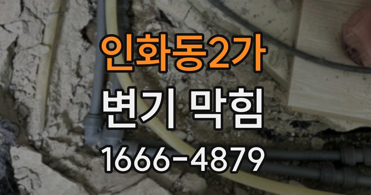 인화동2가 변기 막힘