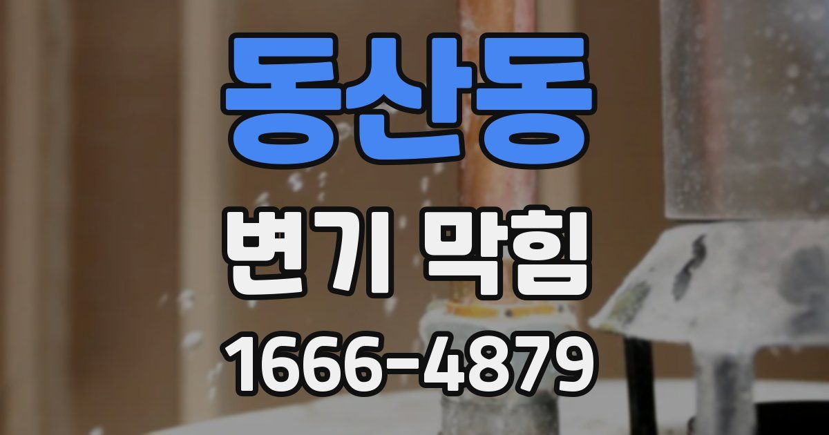 동산동 변기 막힘