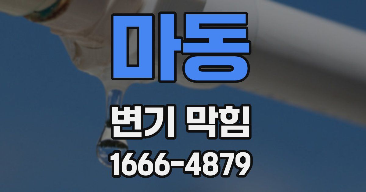 마동 변기 막힘