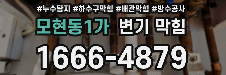 모현동1가 변기 막힘