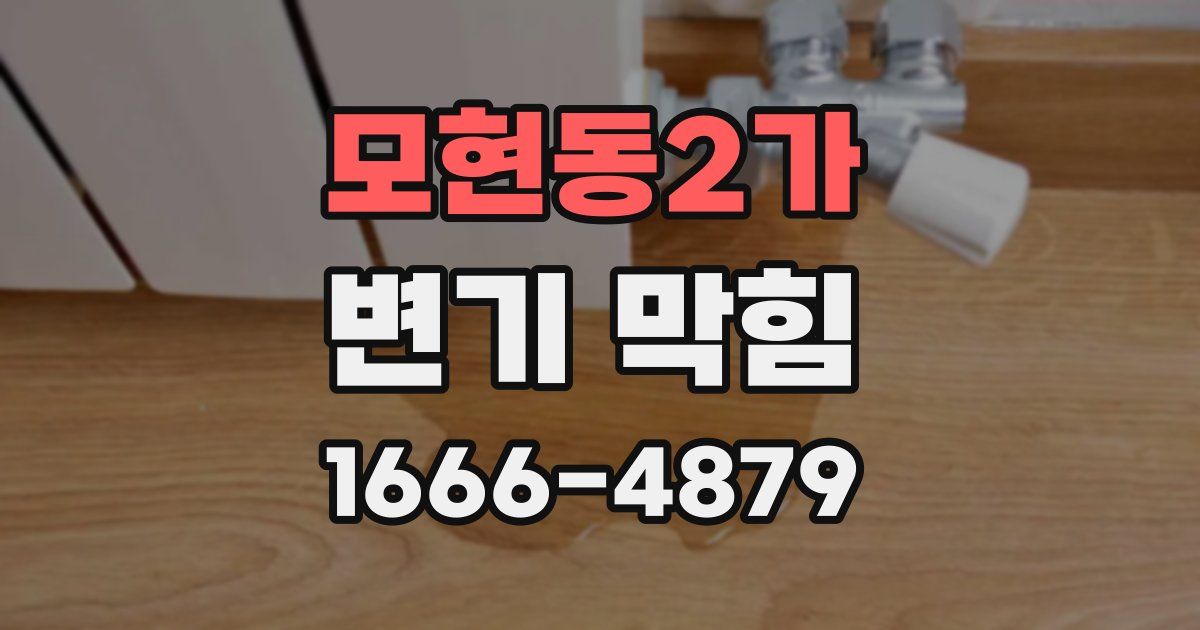 모현동2가 변기 막힘