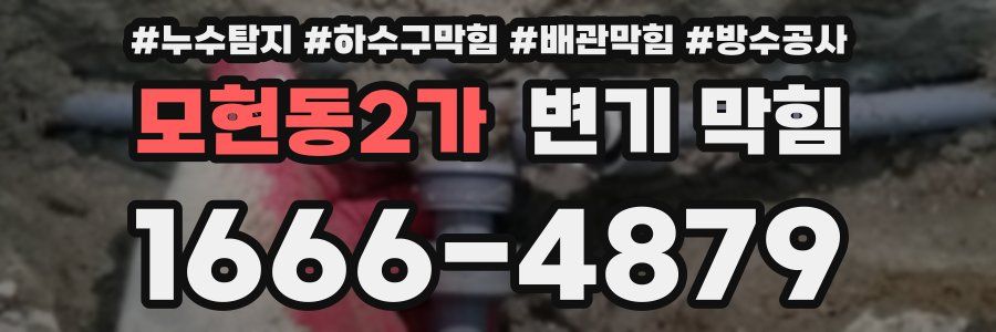 모현동2가 변기 막힘