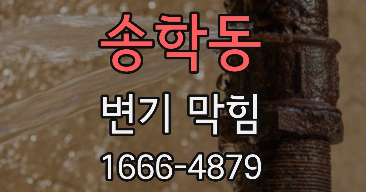 송학동 변기 막힘