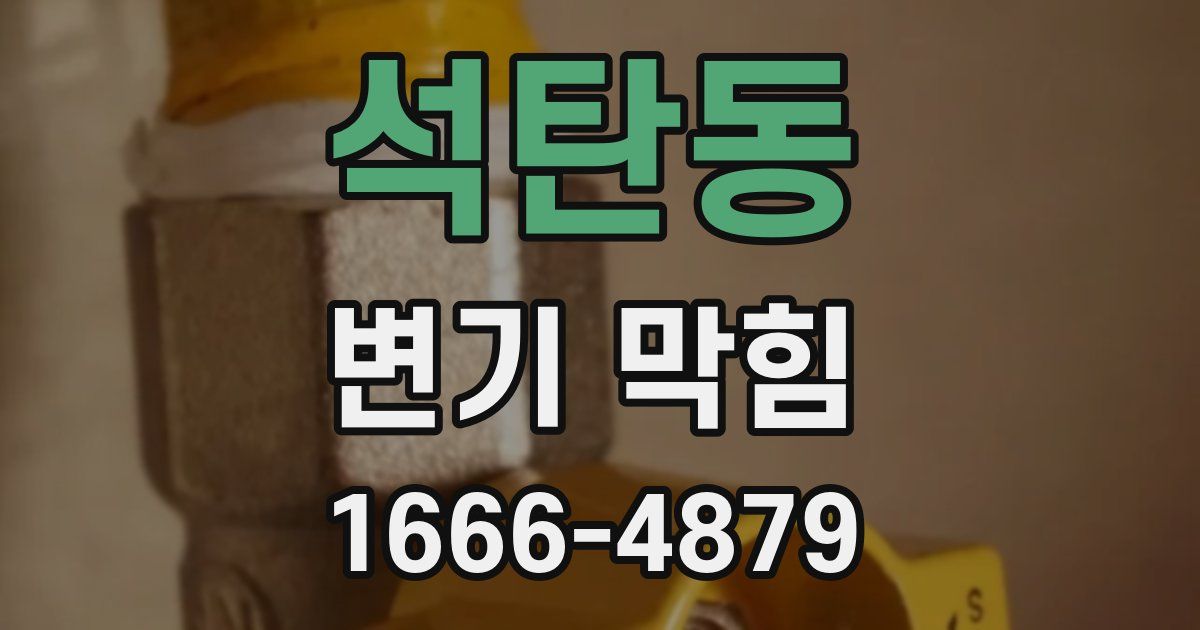 석탄동 변기 막힘
