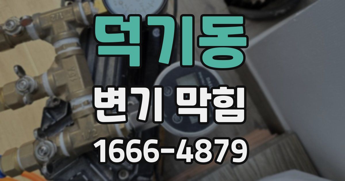 덕기동 변기 막힘