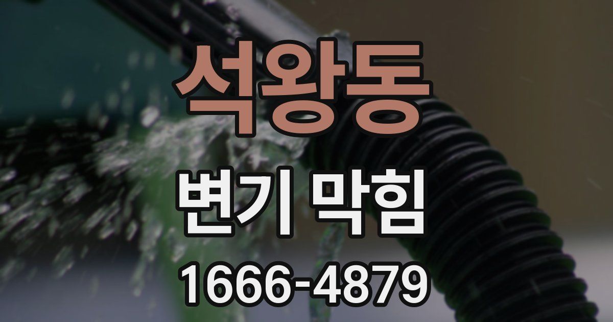 석왕동 변기 막힘