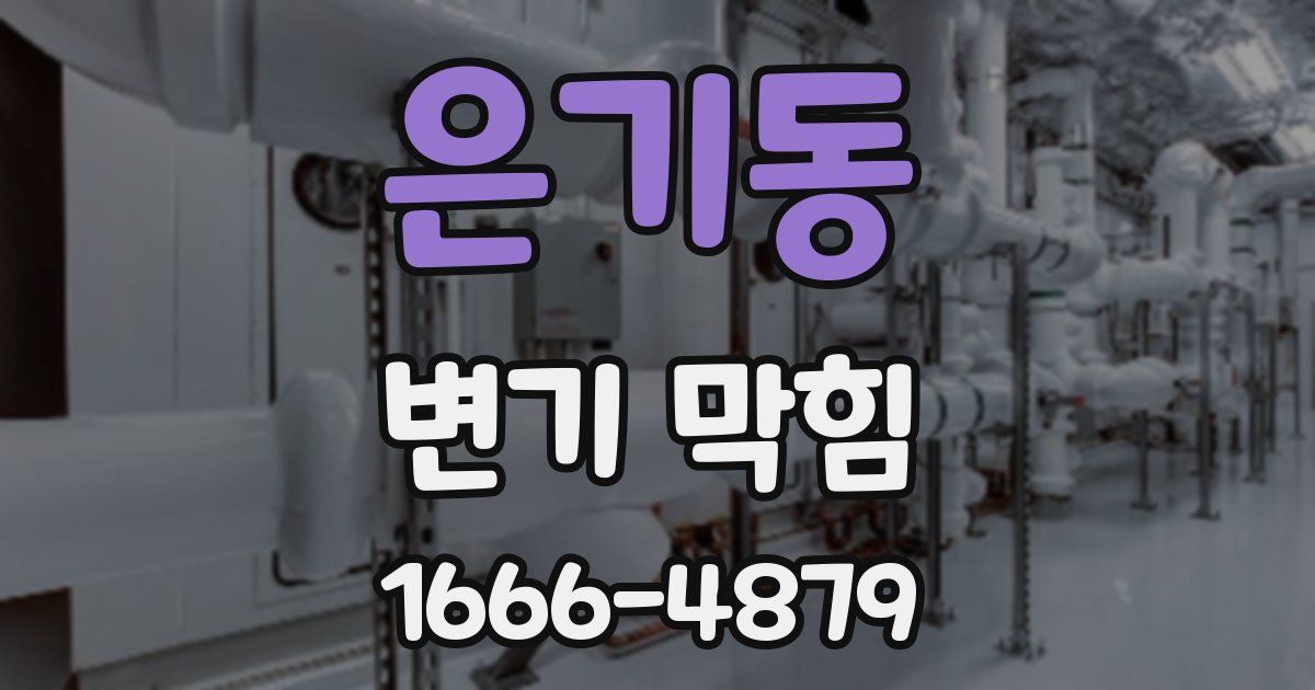 은기동 변기 막힘