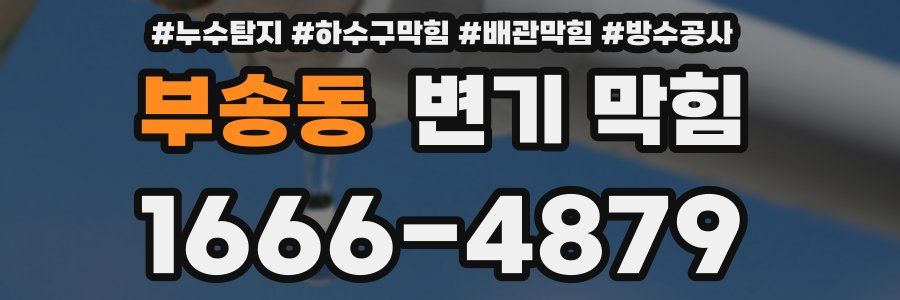 부송동 변기 막힘