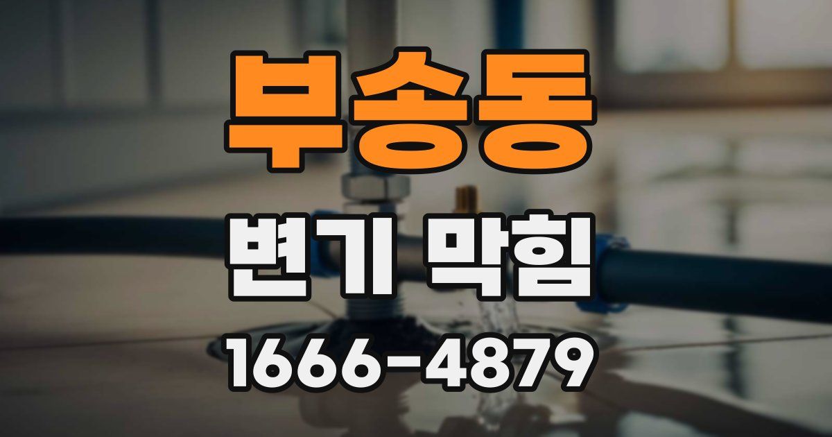 부송동 변기 막힘
