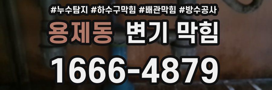 용제동 변기 막힘