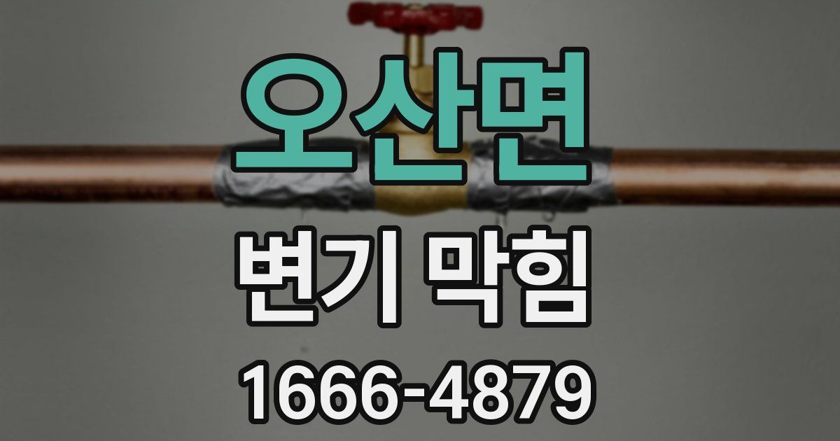 오산면 변기 막힘