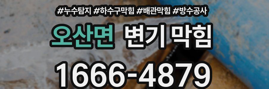 오산면 변기 막힘