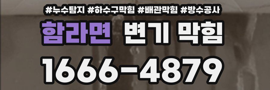 함라면 변기 막힘