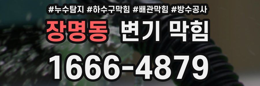 장명동 변기 막힘