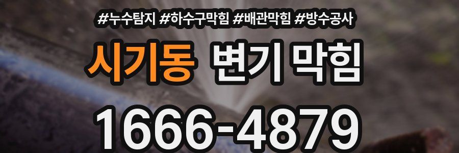 시기동 변기 막힘