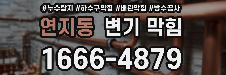 연지동 변기 막힘