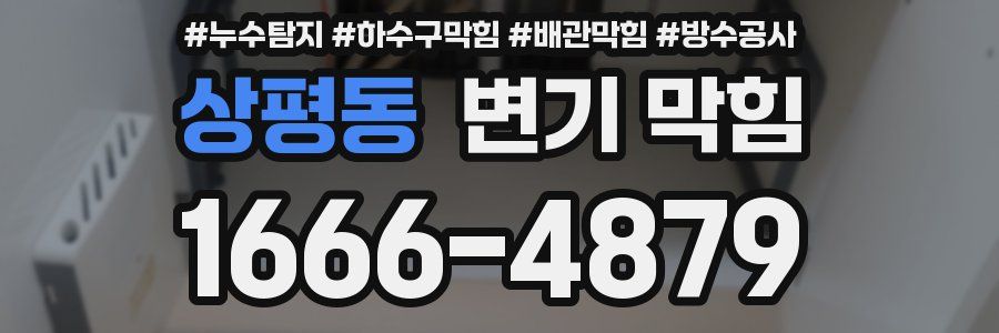 상평동 변기 막힘