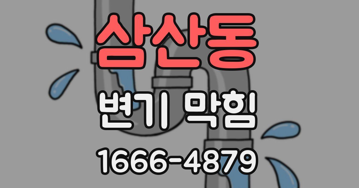 삼산동 변기 막힘