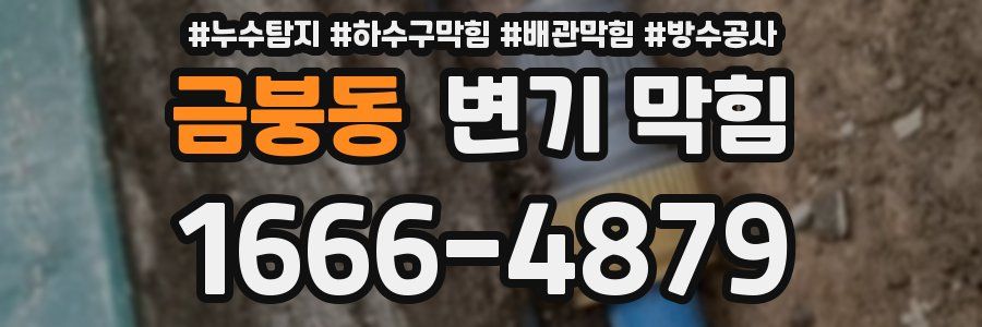 금붕동 변기 막힘