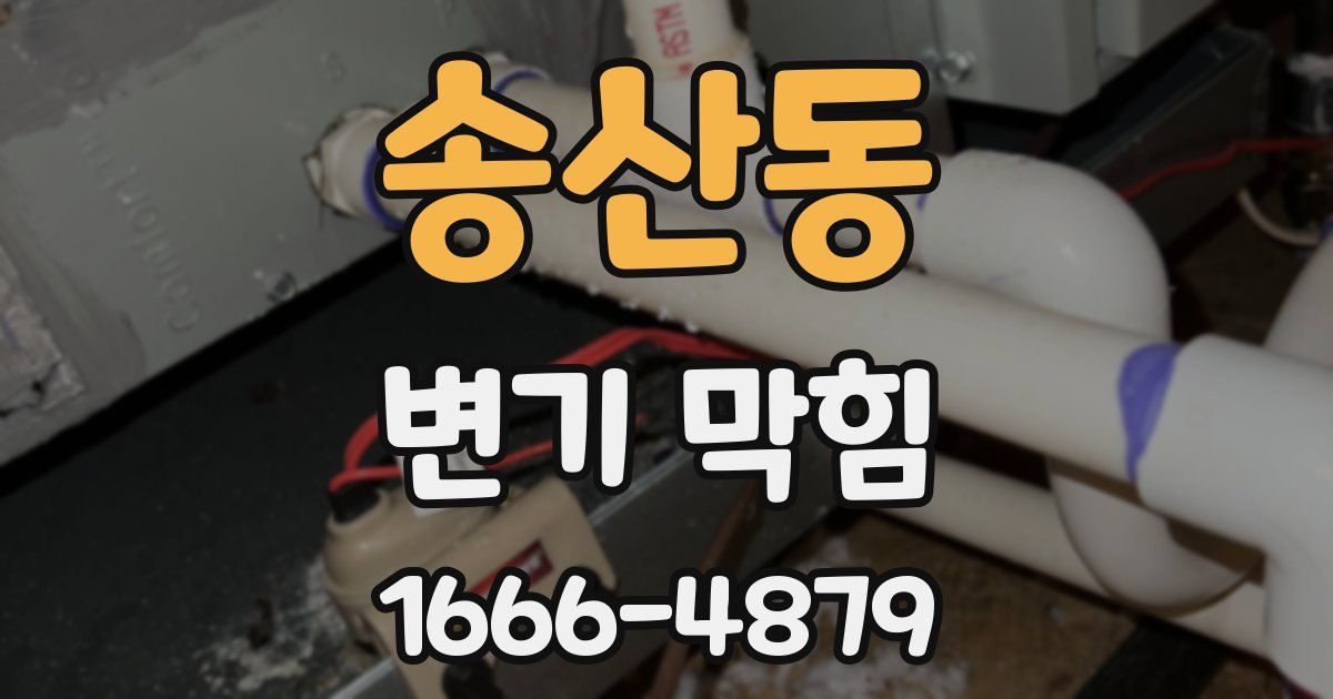 송산동 변기 막힘