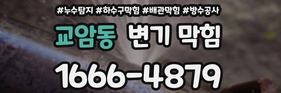 교암동 변기 막힘