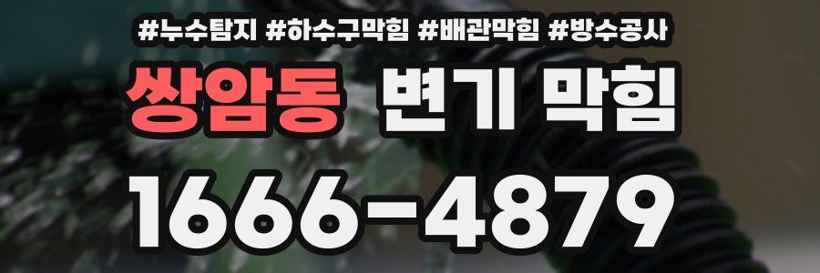 쌍암동 변기 막힘