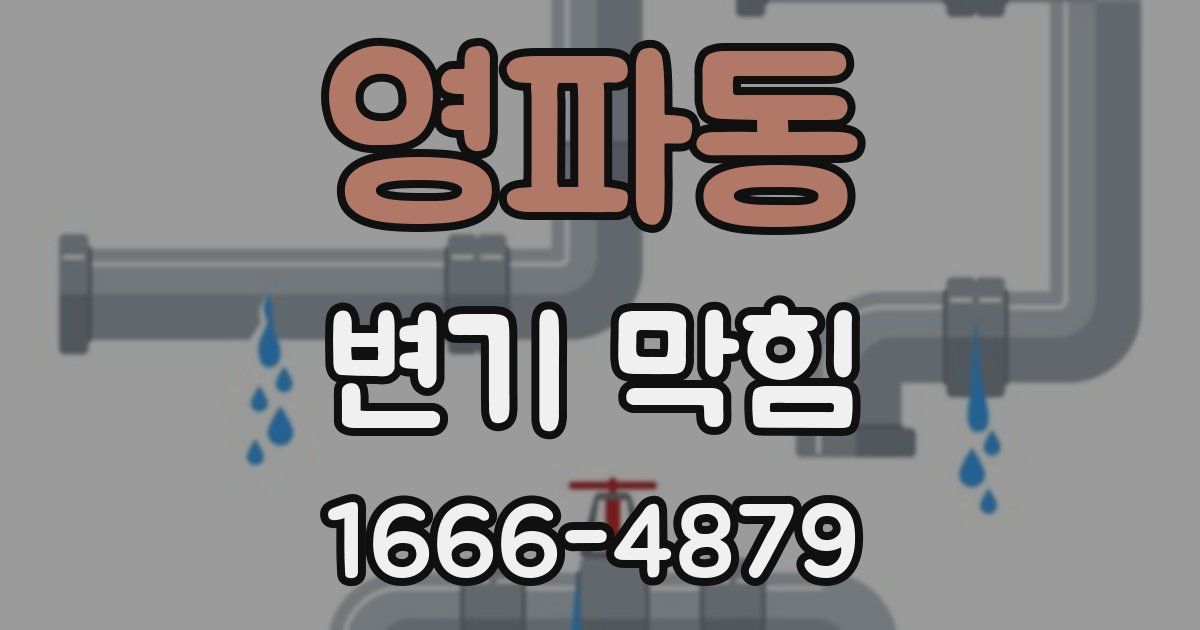 영파동 변기 막힘