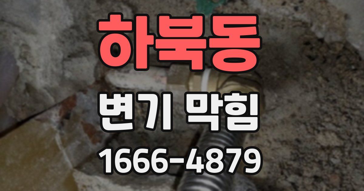 하북동 변기 막힘