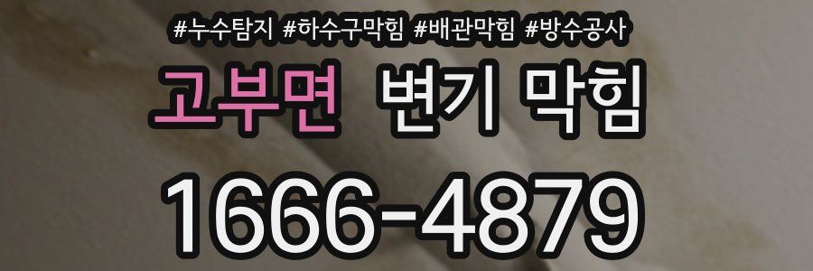 고부면 변기 막힘