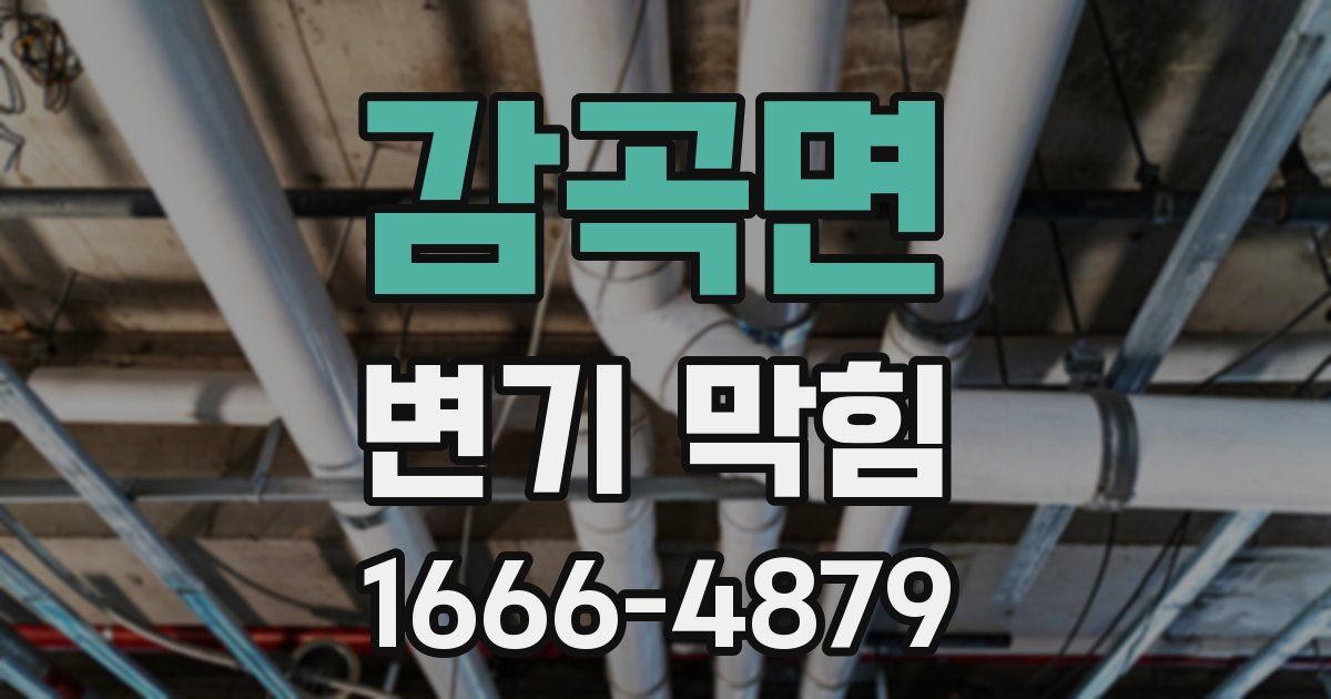 감곡면 변기 막힘
