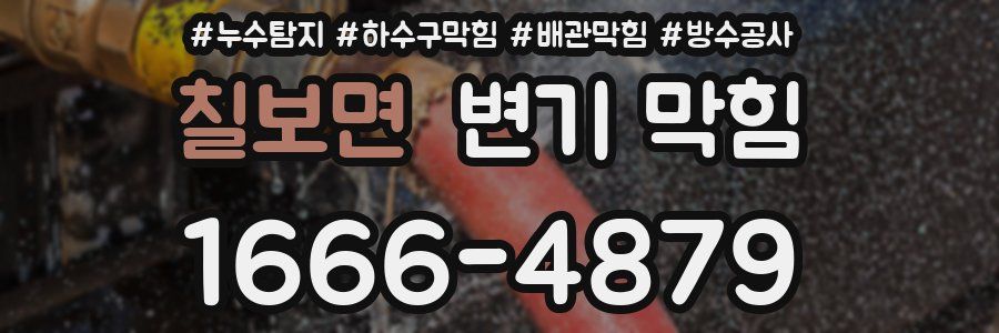 칠보면 변기 막힘