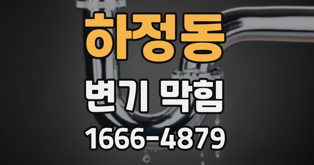 하정동 변기 막힘