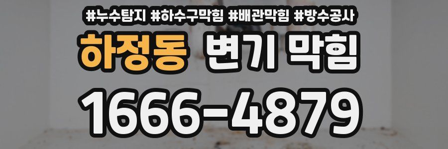 하정동 변기 막힘