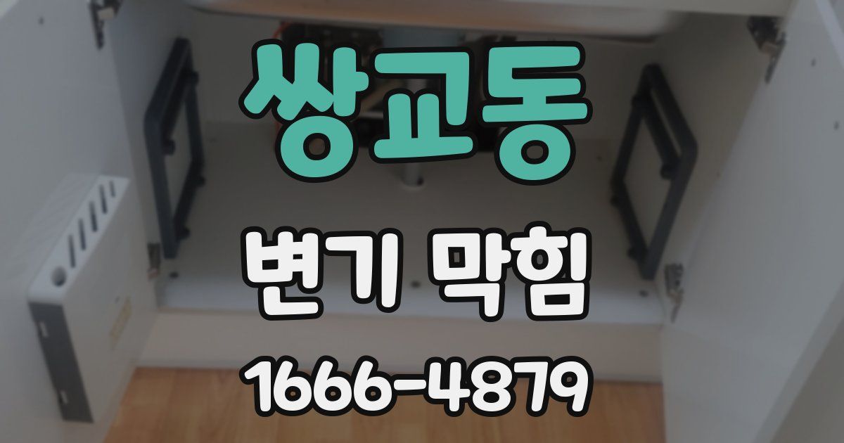 쌍교동 변기 막힘